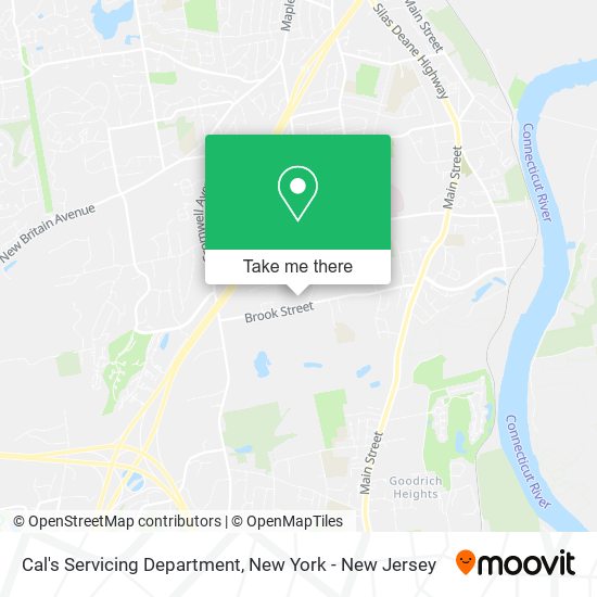 Cal's Servicing Department map