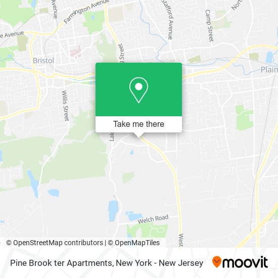 Pine Brook ter Apartments map