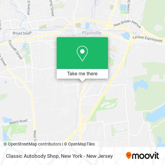 Classic Autobody Shop map