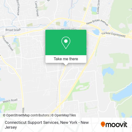 Connecticut Support Services map
