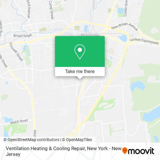 Ventilation Heating & Cooling Repair map