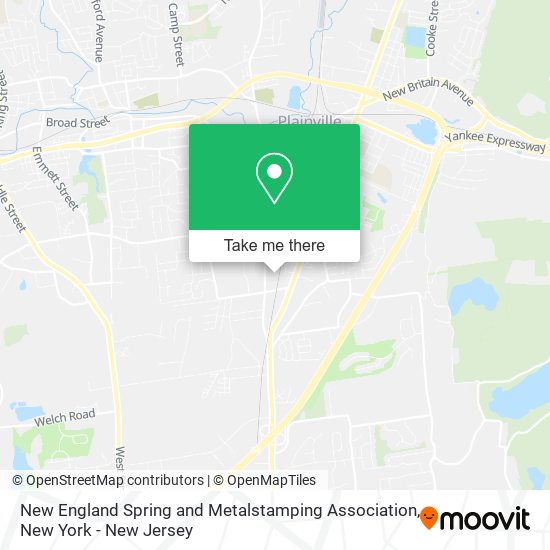 Mapa de New England Spring and Metalstamping Association