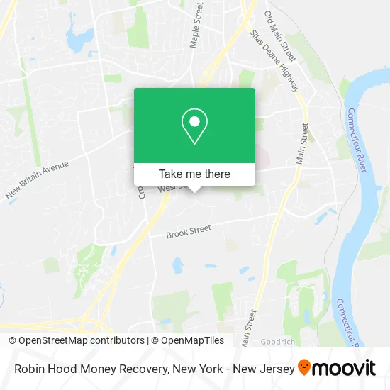 Robin Hood Money Recovery map