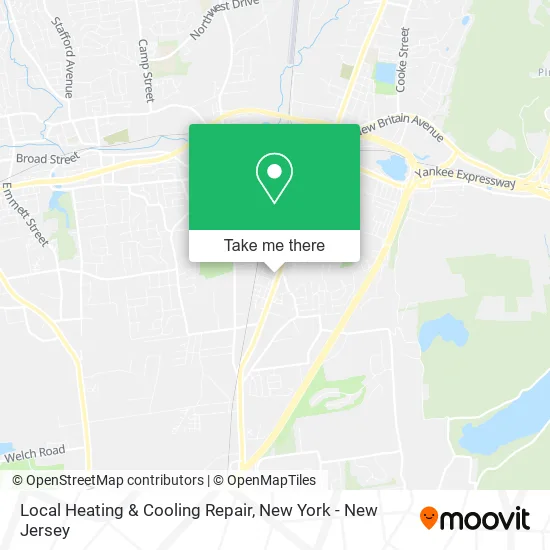 Local Heating & Cooling Repair map