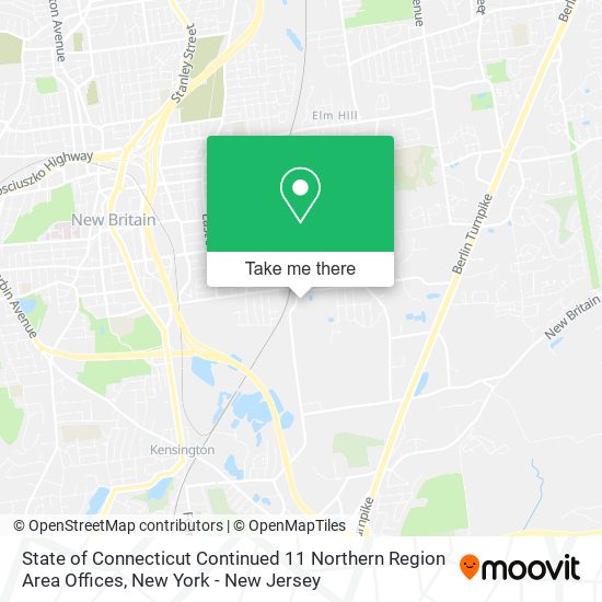 State of Connecticut Continued 11 Northern Region Area Offices map
