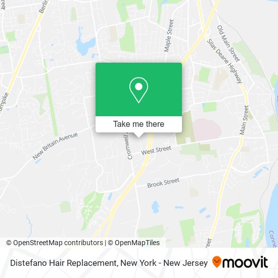 Mapa de Distefano Hair Replacement