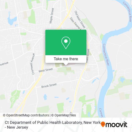 Mapa de Ct Department of Public Health Laboratory