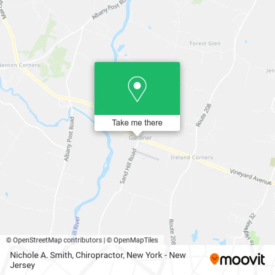 Nichole A. Smith, Chiropractor map