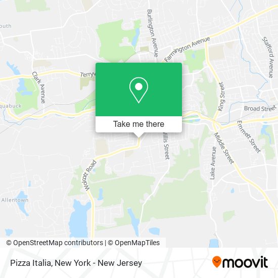 Pizza Italia map