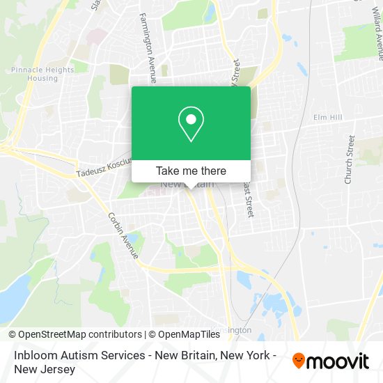 Mapa de Inbloom Autism Services - New Britain