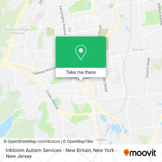 Inbloom Autism Services - New Britain map