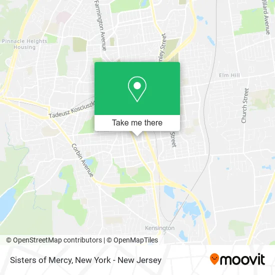 Sisters of Mercy map