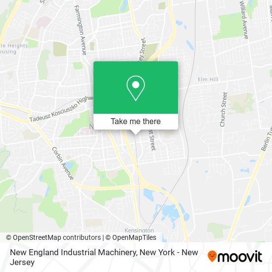 New England Industrial Machinery map