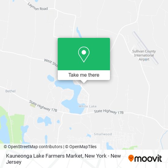 Kauneonga Lake Farmers Market map