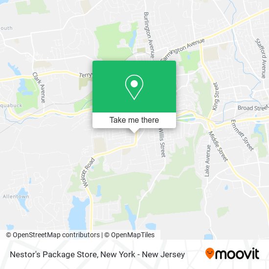 Nestor's Package Store map