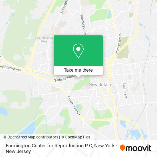 Farmington Center for Reproduction P C map