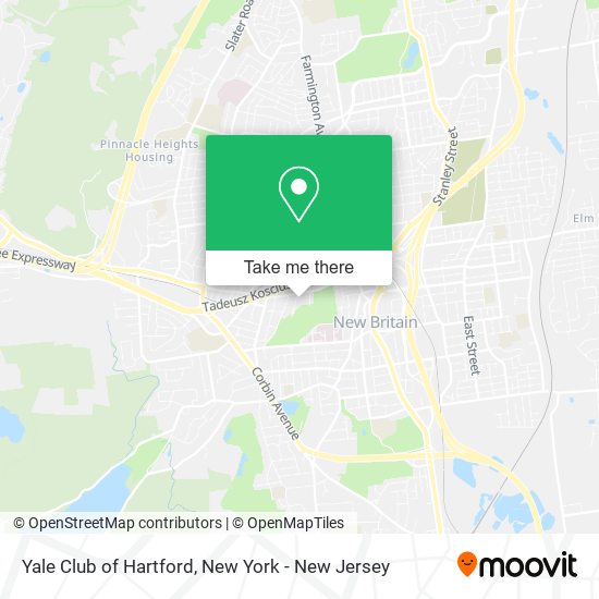 Mapa de Yale Club of Hartford