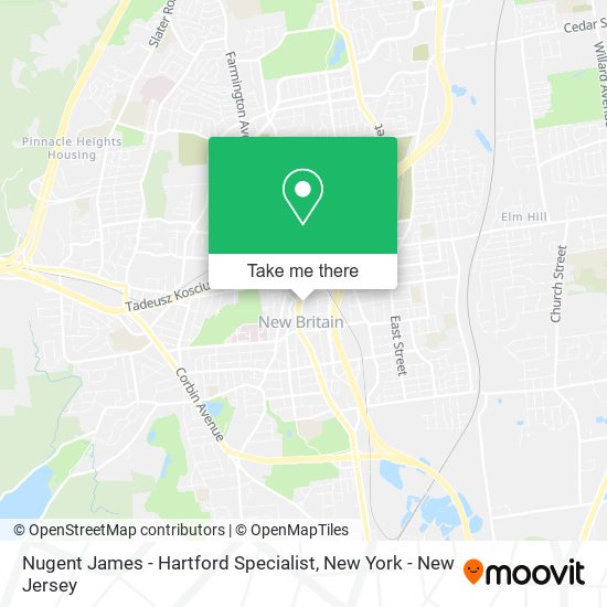 Mapa de Nugent James - Hartford Specialist