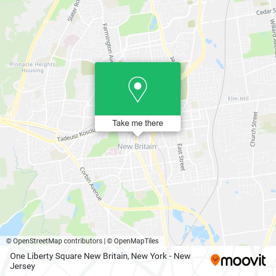 One Liberty Square New Britain map