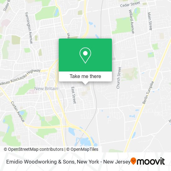 Mapa de Emidio Woodworking & Sons