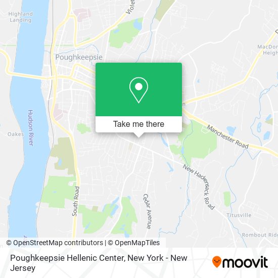 Poughkeepsie Hellenic Center map