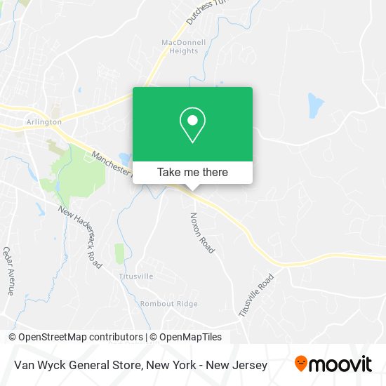 Mapa de Van Wyck General Store