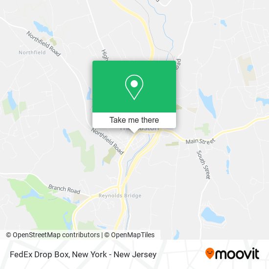 FedEx Drop Box map