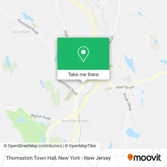 Thomaston Town Hall map