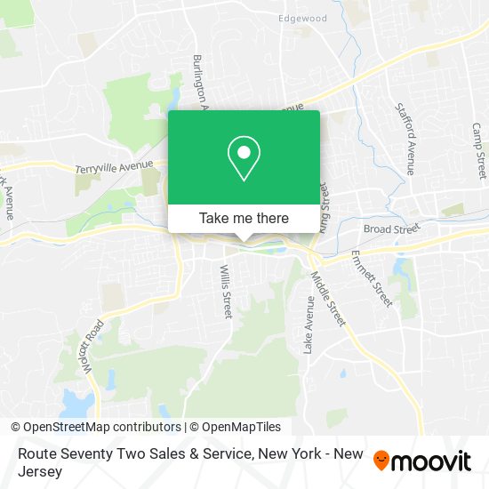 Route Seventy Two Sales & Service map