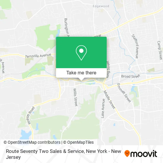 Route Seventy Two Sales & Service map