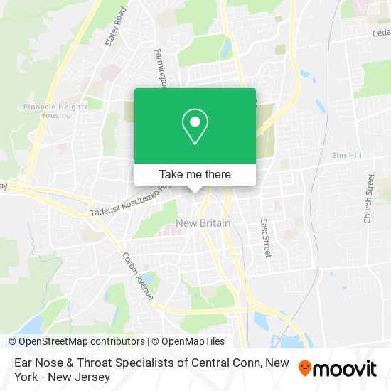 Ear Nose & Throat Specialists of Central Conn map