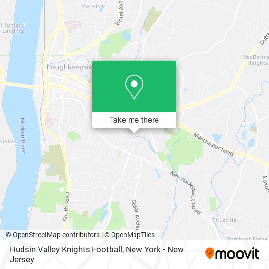 Hudsin Valley Knights Football map