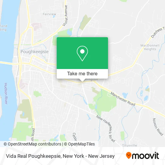 Vida Real Poughkeepsie map