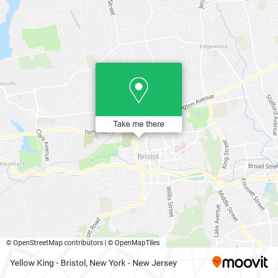 Yellow King - Bristol map