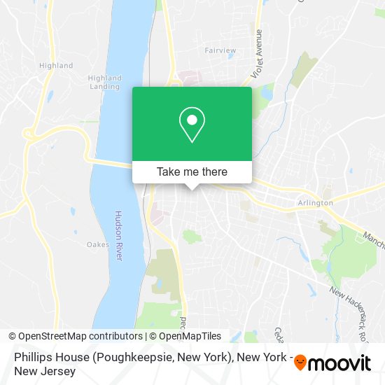 Phillips House (Poughkeepsie, New York) map