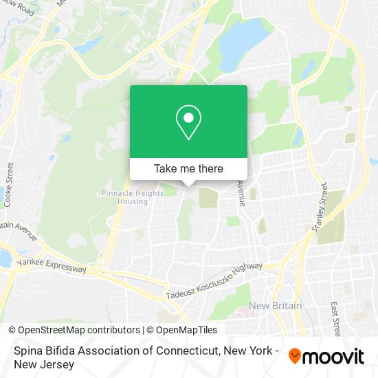 Mapa de Spina Bifida Association of Connecticut