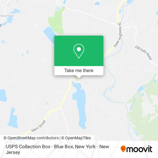USPS Collection Box - Blue Box map