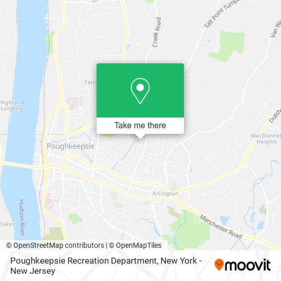 Poughkeepsie Recreation Department map