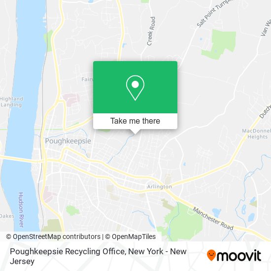 Mapa de Poughkeepsie Recycling Office