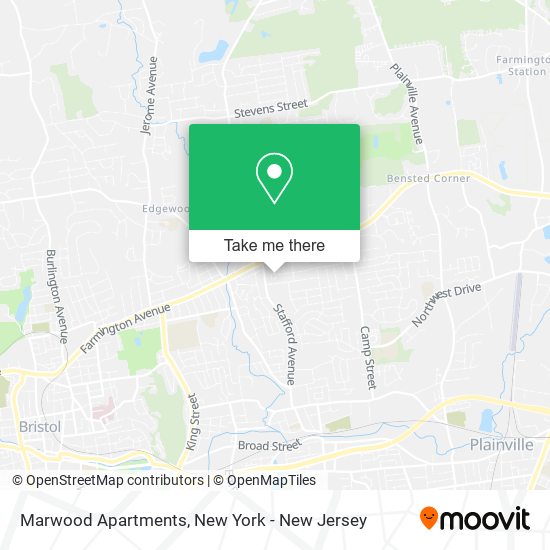 Marwood Apartments map