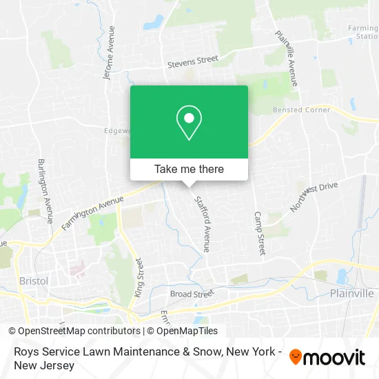 Roys Service Lawn Maintenance & Snow map