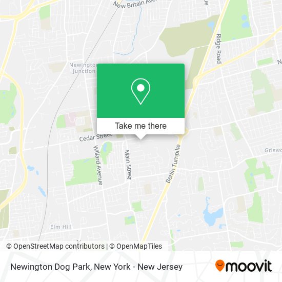 Mapa de Newington Dog Park