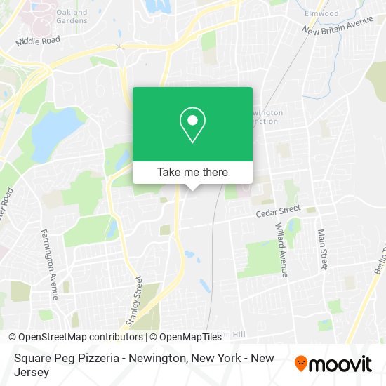 Mapa de Square Peg Pizzeria - Newington