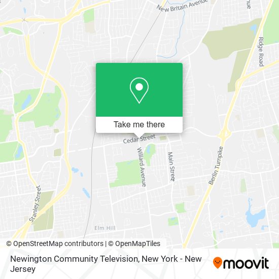 Newington Community Television map