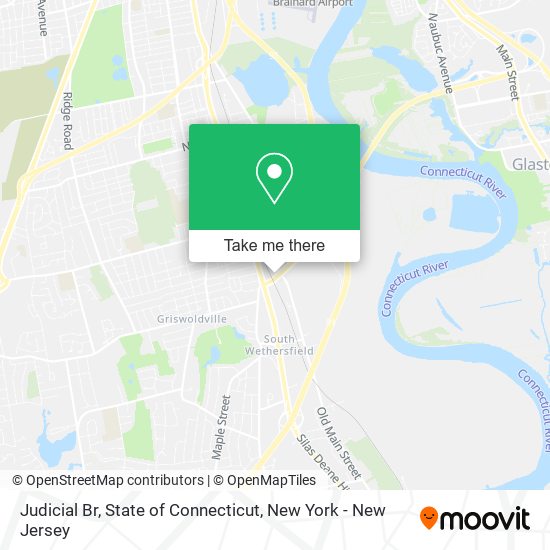 Judicial Br, State of Connecticut map
