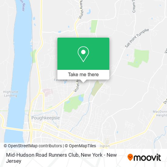 Mapa de Mid-Hudson Road Runners Club