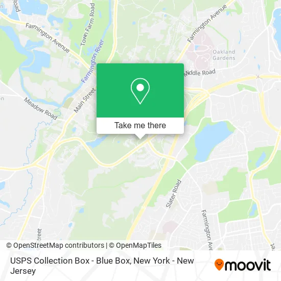 USPS Collection Box - Blue Box map