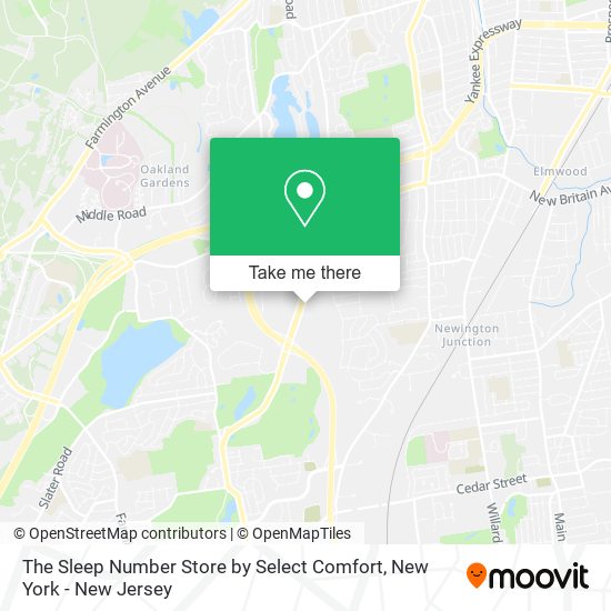 The Sleep Number Store by Select Comfort map