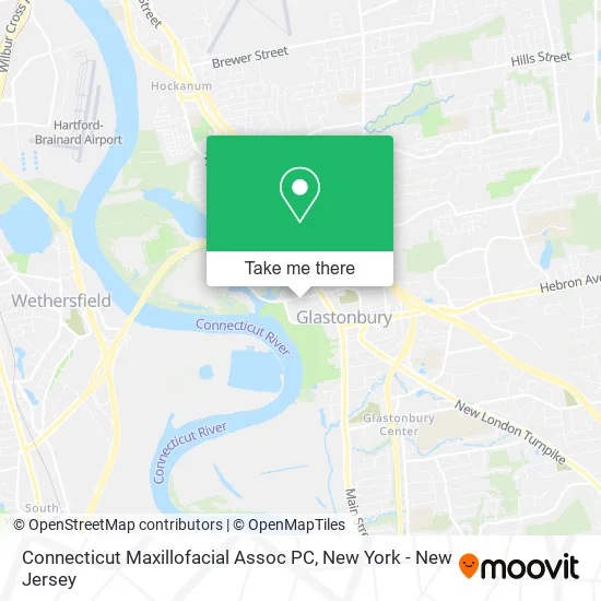 Mapa de Connecticut Maxillofacial Assoc PC
