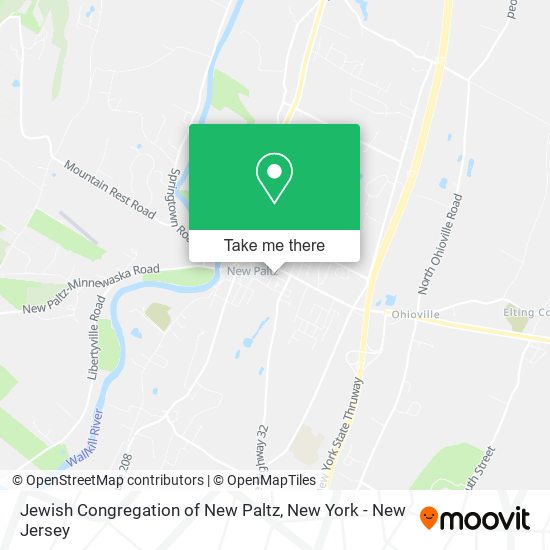 Jewish Congregation of New Paltz map
